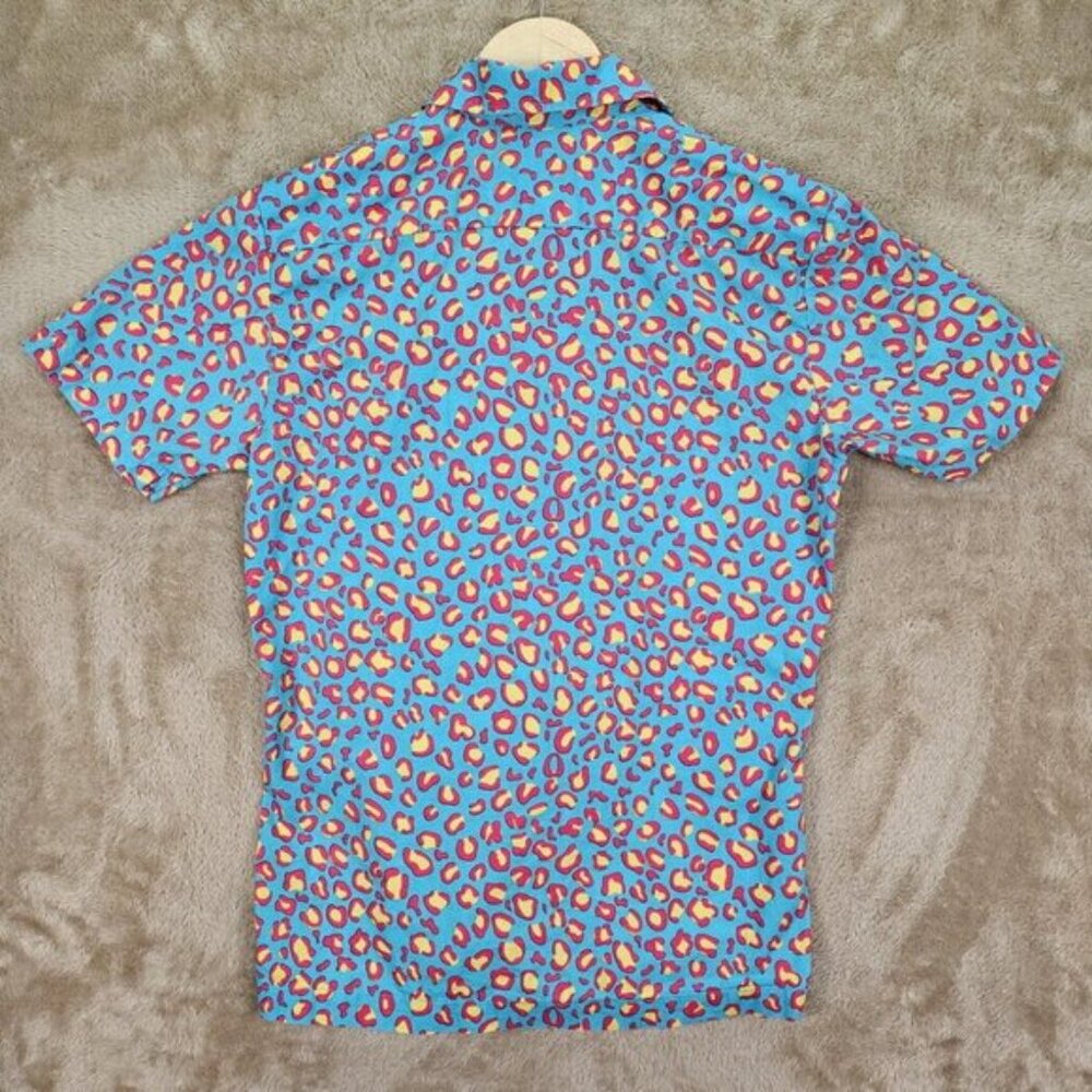 chenaski Shirt Cool Retro Style Pattern 60s 70s Look Funky Button-Down Mens Sz M - Picture 9 of 10